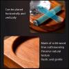 Wooden Cigar Ashtray Tray with Whisky Glass Holder view 3
