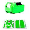 WRAPGRADE Custom Wrap Sticker Compatible with 18V BL1860B, BL1850B, BL1830B LXT (Neon Green) view 1
