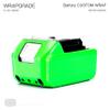 WRAPGRADE Custom Wrap Sticker Compatible with 18V BL1860B, BL1850B, BL1830B LXT (Neon Green) view 2