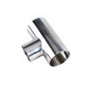 EVANEM 304 Stainless Steel Reducing T-Piece, Sanitary 3-Way Weld Fitting for Double-Sided Polished Tube Connector (Size: 45 x 25 x 45 mm) view 3