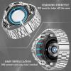 SUPLINK Metal Case and Band for Samsung Galaxy Watch 5 Pro 45 mm, Men's view 3