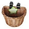 Front Wicker Basket for Bicycles, Handmade Woven Rattan Basket for Children view 1