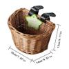Front Wicker Basket for Bicycles, Handmade Woven Rattan Basket for Children view 4