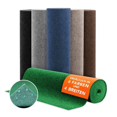 casa pura Colorwonder Artificial Grass Carpet with Drainage Studs, Brown, 133 x 500 cm