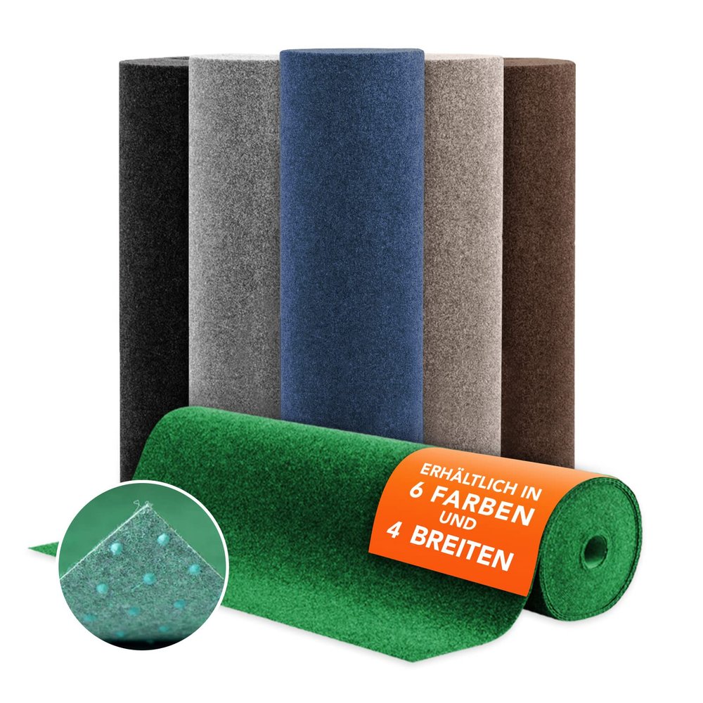 casa pura Colorwonder Artificial Grass Carpet with Drainage Studs, Brown, 133 x 500 cm