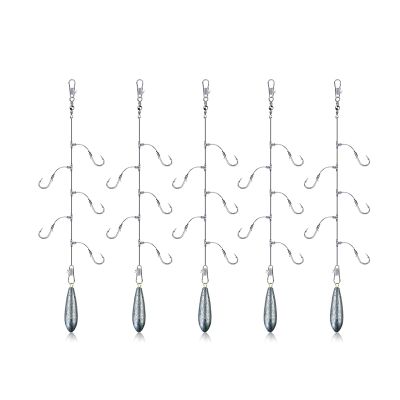 Fishing Hooks/Fishing 10-Set T-Shaped ... Fishing Set, Fly Line Set, Mouth Shrimp, Pike Lure, Sequins, Fish Skin, White Striped Perch Fishing Accessory