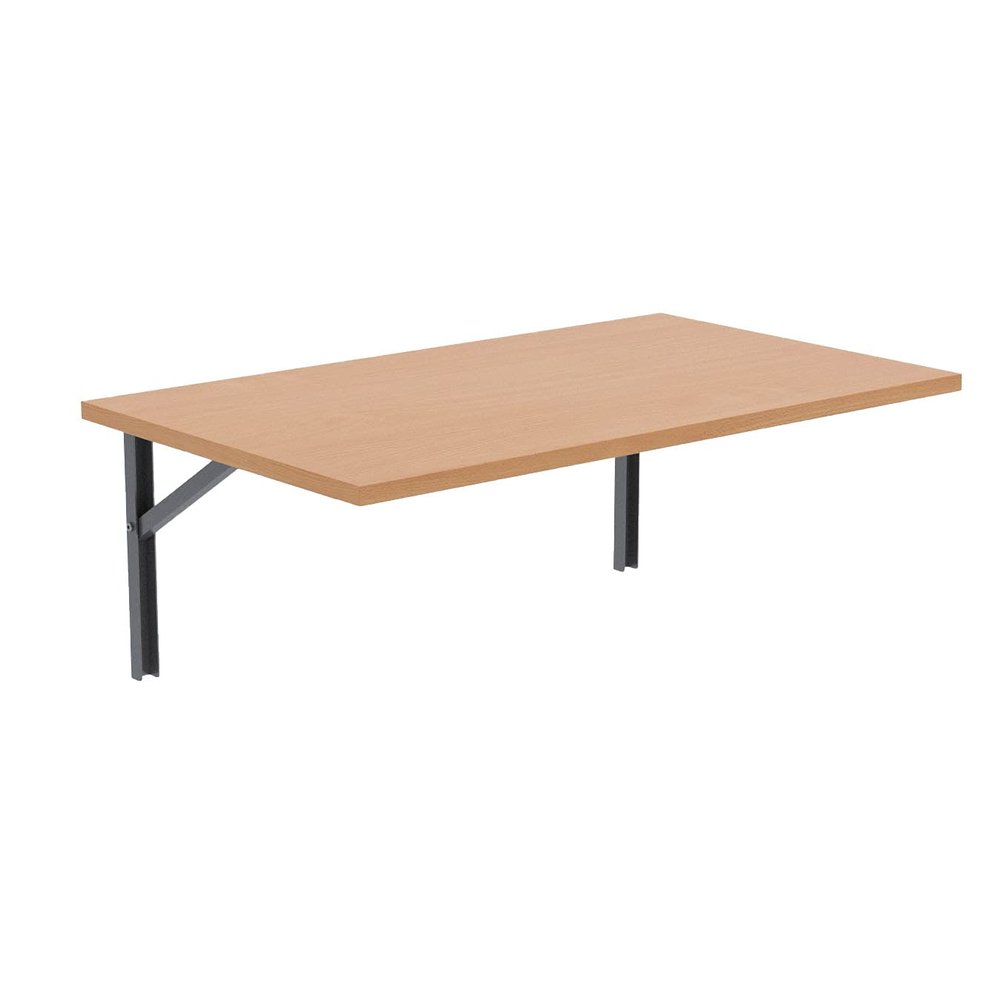 AKKE Wall-Mounted Folding Table, 70 x 60 cm, Bavaria Beech