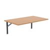AKKE Wall-Mounted Folding Table, 70 x 60 cm, Bavaria Beech view 1