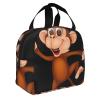YTORA Monkey Reusable Lunch Bag for Adults, Leakproof Insulated Cooler Bag view 2