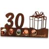 Urhome 30th Birthday DIY Money Gift Wooden Stand, Dark Brown view 3