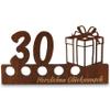 Urhome 30th Birthday DIY Money Gift Wooden Stand, Dark Brown view 4