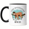 Hey!Print 2024 High School Graduation “License to Be a Know-It-All” Black Sloth Mug view 1