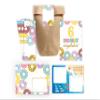 Minkocards 12 Donut Invitations for a 6th Birthday with Envelopes, Party Bags, Stickers & Battleship Games view 1