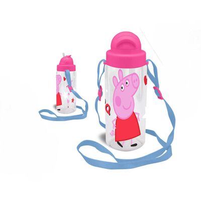 Peppa Pig Kids' Water Bottle, 500 mL, BPA-Free Tritan, Wide Opening, Leakproof, Ages 3+
