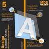 MDS Brand 5cm Design Letter Stickers view 4