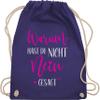 Drawstring Backpack - Party Outfit - Why Didn't You Say No | Schlager Gift for Schlager Fans - One Size - Purple view 1