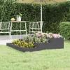 SHUJING Wooden Planter Box, Gray, Solid Pine, 107 x 107 x 27 cm view 1
