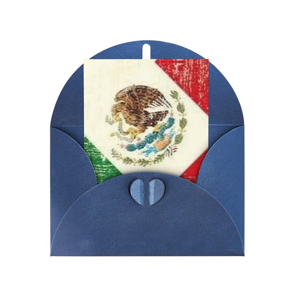 Mexican American Flag Greeting Card
