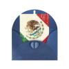 Mexican American Flag Greeting Card view 1