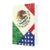 Mexican American Flag Greeting Card view 2