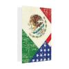 Mexican American Flag Greeting Card view 3