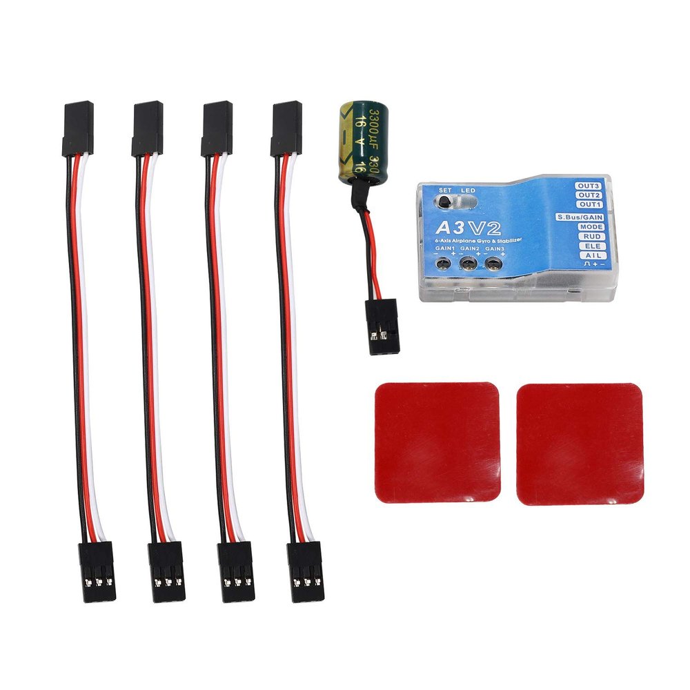 Wlauqueta A3 V2 Flight Controller Stabilizer for 4 RC Aircraft Types