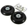 2-Piece Luggage Caster Set, Swivel, Black, 90 x 24 mm view 2