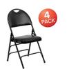 LIOONS 4-Pack Padded Metal Folding Chairs view 2