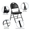 LIOONS 4-Pack Padded Metal Folding Chairs view 4
