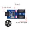 CY USB 2.0 Motherboard Cable, Type-A USB 2.0 Header 1-to-2 Female Extension Splitter Hub Adapter view 2