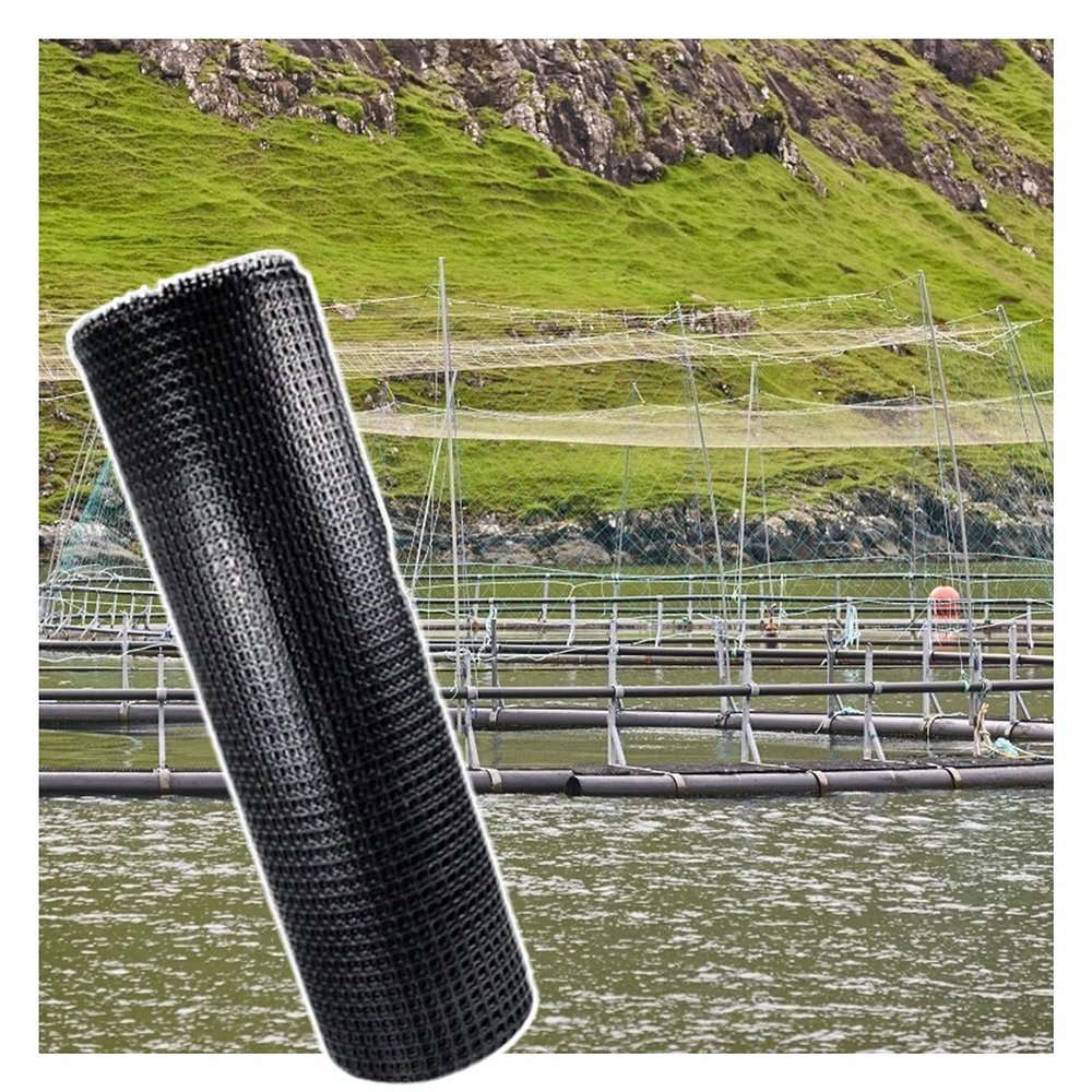 HJLKDYM Plastic Safety Fence, 3 cm Mesh, Black, 1.5 m x 10 m