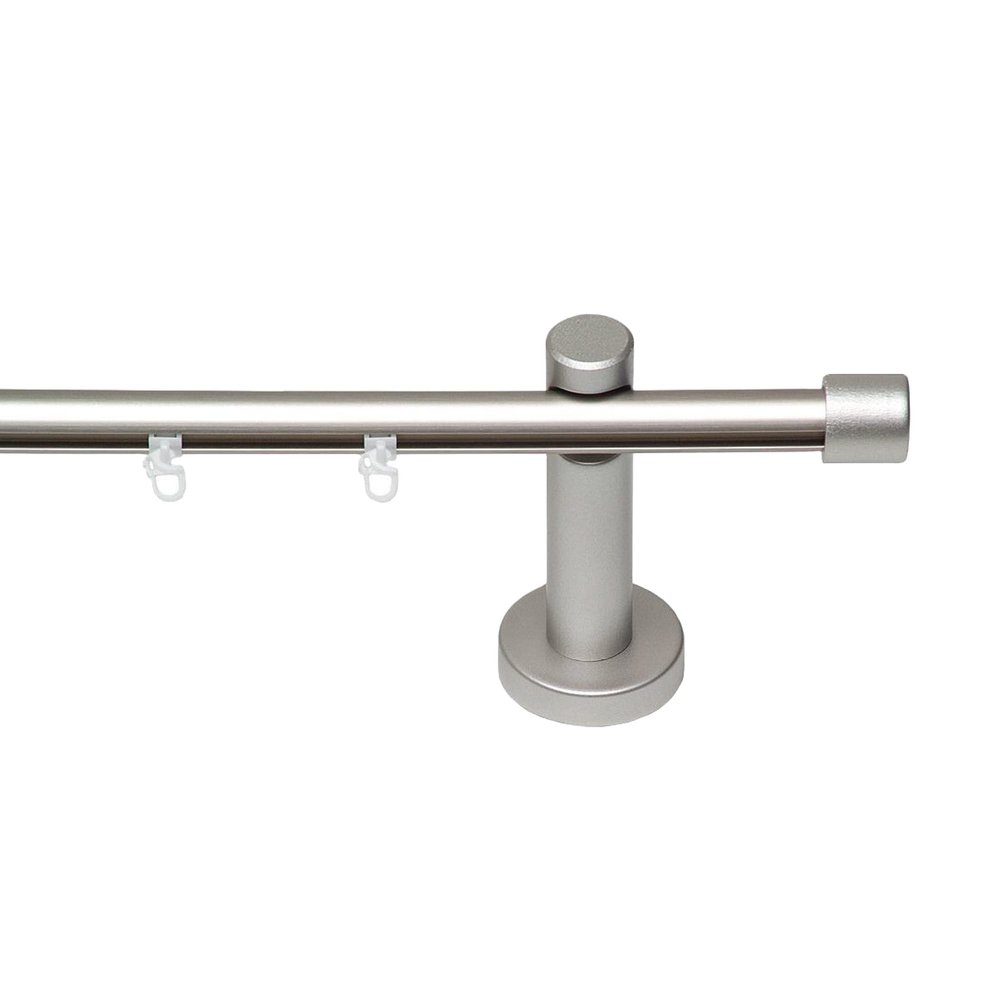 Garesa Kea Curtain Rod, 20 mm, Single-Track, Matte Chrome, 330 cm