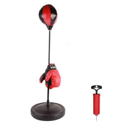 Wakects Kids' Punching Bag Set with Gloves, Height-Adjustable