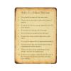 Rules for a Happy Marriage Vintage Metal Sign, 12" x 16" view 1