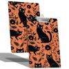 A4 Clipboard with Hanging Hook, Low-Profile Clip, and Double-Sided Black Cat & Floral Print view 1