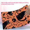 A4 Clipboard with Hanging Hook, Low-Profile Clip, and Double-Sided Black Cat & Floral Print view 4