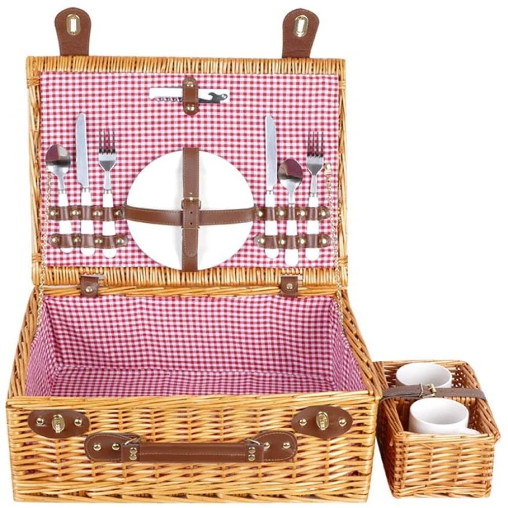 YZJSSL Wicker Picnic Basket