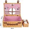 YZJSSL Wicker Picnic Basket view 3