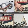 Dsoluuing Welcome Mat, Outdoor Doormat, Beware of Mr. Roach, 40 x 60 cm view 3