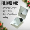 20 Foil Gift Tags, Silver and Iridescent, 6.4 cm view 3