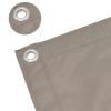 Rectangular Shade Sail 6 x 8 m, UV Protection, with Tension Ropes and Mounting Kit, Light Gray view 3