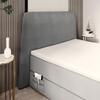 TRADA RONDA Box Spring Bed 160 x 200 cm with Storage Compartments and Topper, Gray view 3