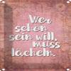 vianmo Metal Sign 30 x 20 cm "If You Want to Be Beautiful, You Have to Smile" Quote Decor Gift view 1