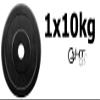 G5 HT Sport Rubber-Coated Cast-Iron Weight Plates, 25 mm, 0.5–20 kg (1 x 10 kg) view 2
