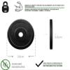 G5 HT Sport Rubber-Coated Cast-Iron Weight Plates, 25 mm, 0.5–20 kg (1 x 10 kg) view 3