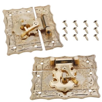 2-Pack Heavy-Duty Toggle Latches, 67 x 56 mm, Zinc Alloy, Gold