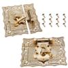 2-Pack Heavy-Duty Toggle Latches, 67 x 56 mm, Zinc Alloy, Gold view 1