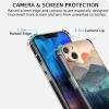 Vesidurt Soft TPU Case for iPhone 13, Mountain Sunset Design view 3
