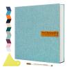 Spbapr Large Self-Adhesive Magnetic Photo Album, for 10 × 15 cm, 12 × 17 cm, and 20 × 25 cm Photos, 40 Pages, Linen Cover, Wedding, Family, Baby and Pet Memory Book, with Metallic Pen and view 1