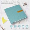 Spbapr Large Self-Adhesive Magnetic Photo Album, for 10 × 15 cm, 12 × 17 cm, and 20 × 25 cm Photos, 40 Pages, Linen Cover, Wedding, Family, Baby and Pet Memory Book, with Metallic Pen and view 4